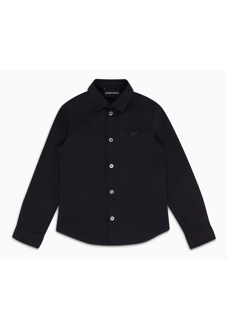 Camasa Copii - Negru - Logo brodat - Bumbac