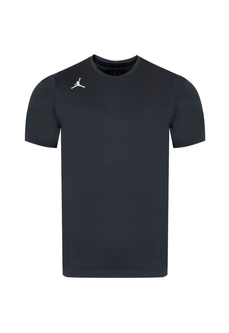 Tricou De Antrenament - Dq7899-066 - 88% Poliester - 12% Elastan - Dri-Fit - Rotund - Din Cauciuc Jordan - Pentru De - Gri grafit