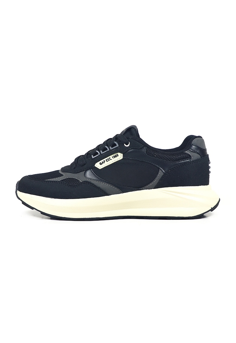 Pantofi sport cu talpa contrastanta - Negru