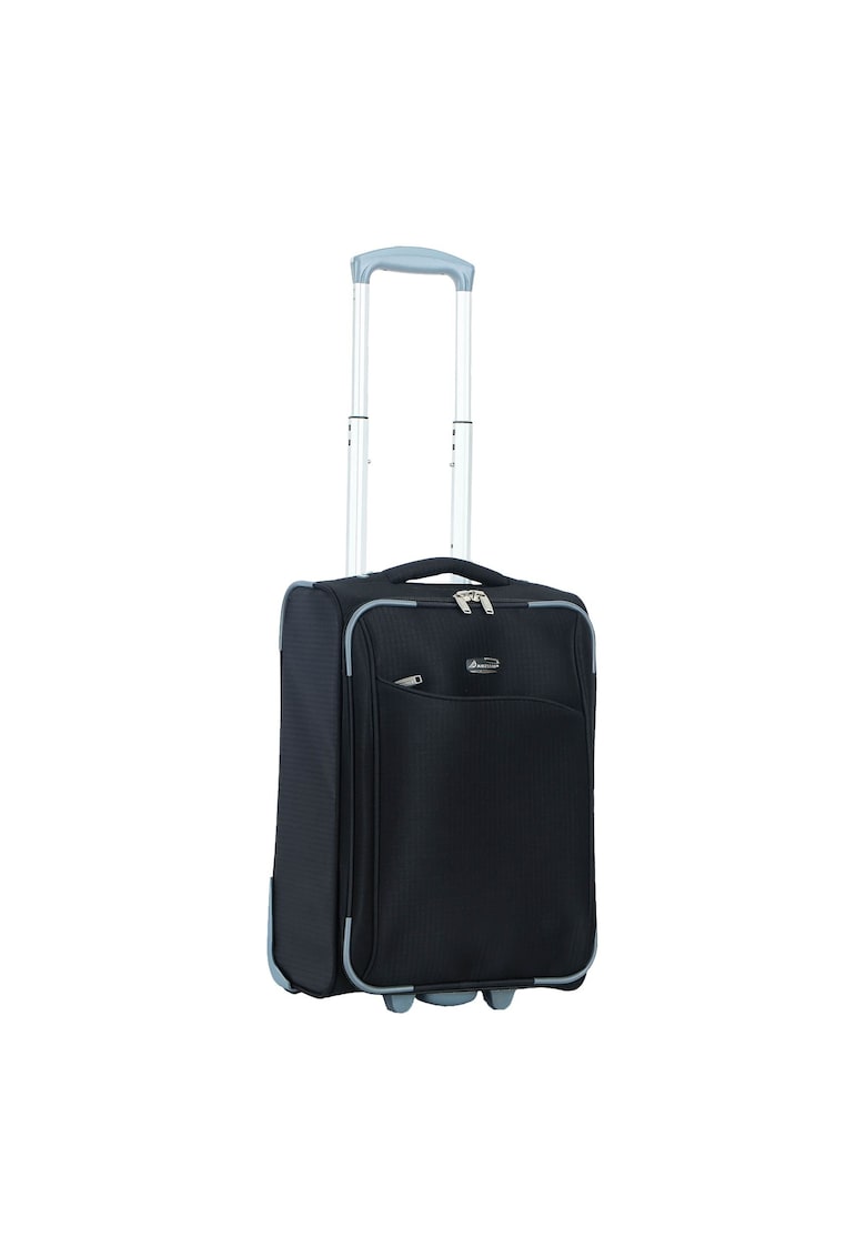 Troler de cabina SW233 - 52x34.5x20 cm - bagaj de mana - poliester - 2 roti - negru