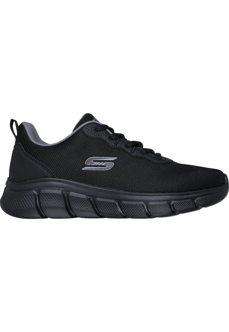 Pantofi sport  Bobs B Flex Icy Edge negri pentru bărbați - cu șireturi - 118109-BBK