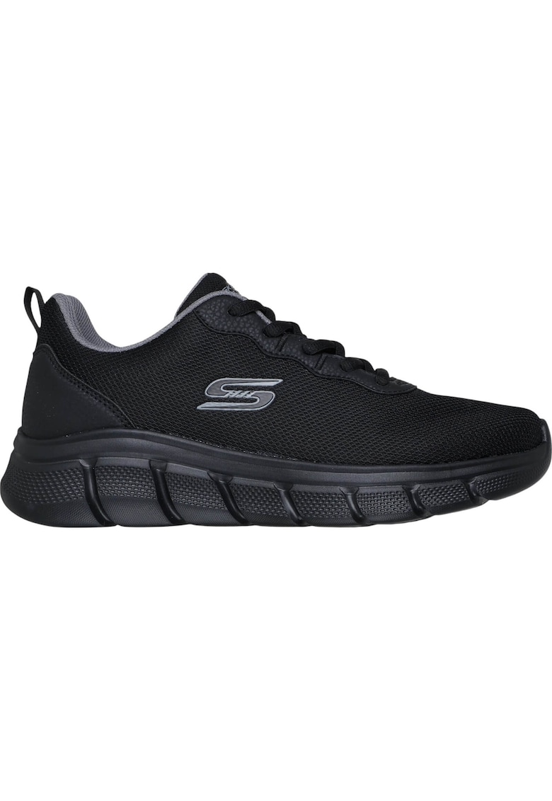 Pantofi sport Bobs B Flex Icy Edge negri pentru bărbați - cu șireturi - 118109-BBK