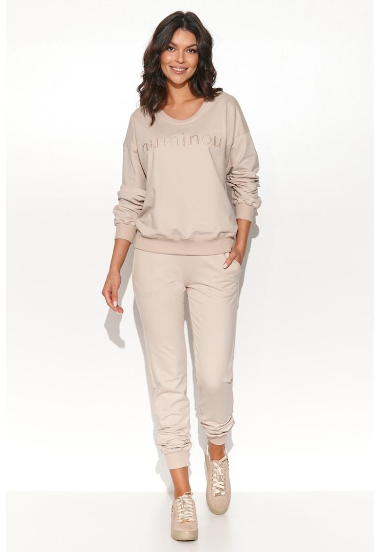 Set de bluzon cu maneci cazuti si pantaloni