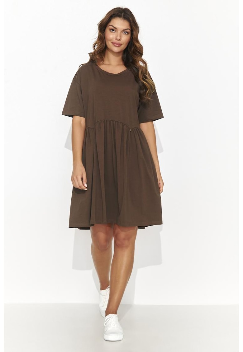 Rochie supradimensionata cu maneci cazute