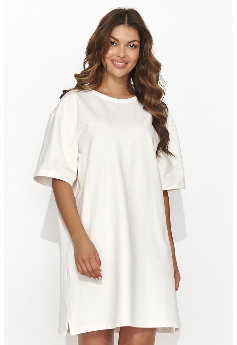 Rochie tip tricou cu maneca cazuta