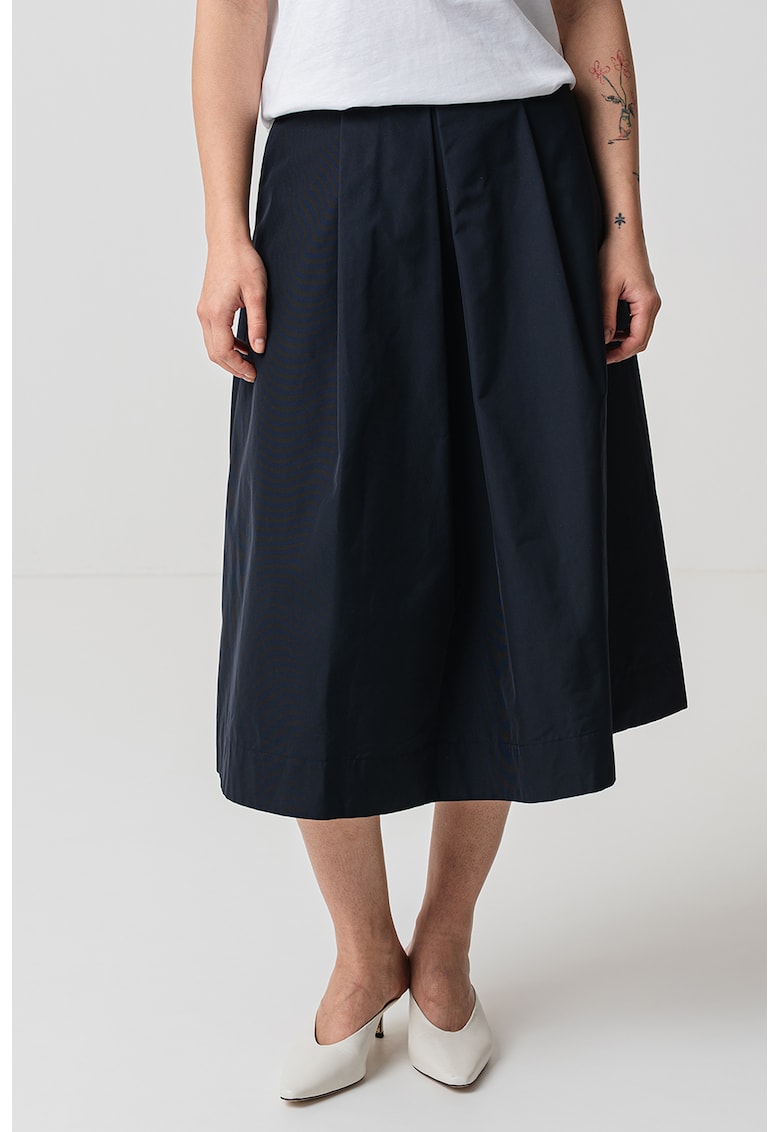 Fusta midi cu buzunare laterale