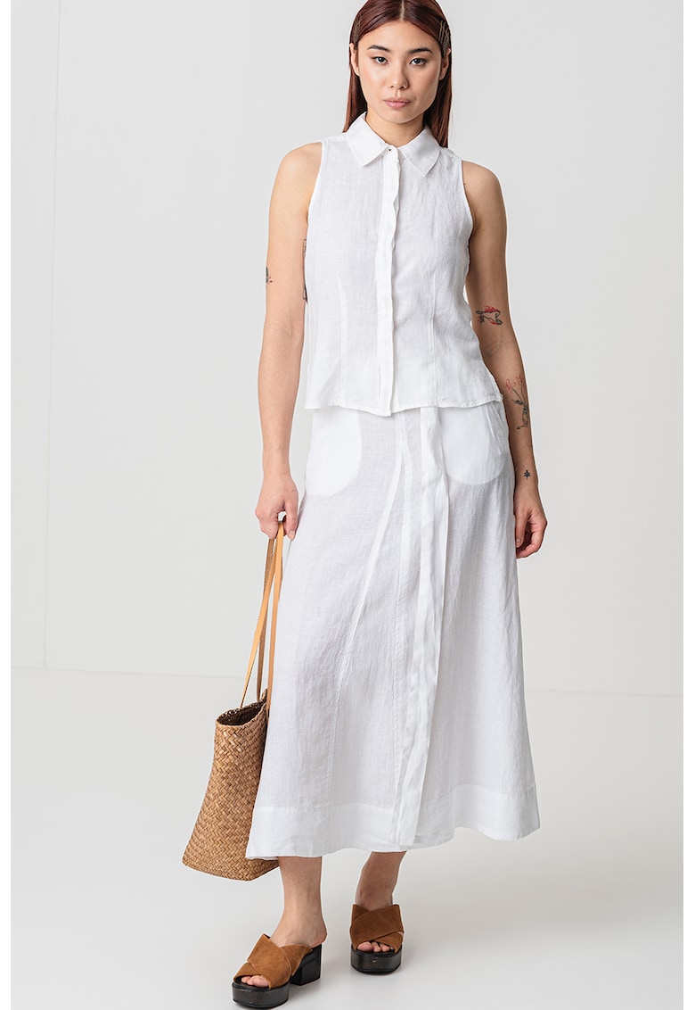 Tricou de in cu nasturi