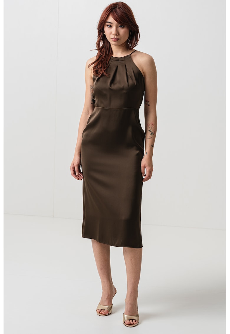 Rochie de satin - fara maneci