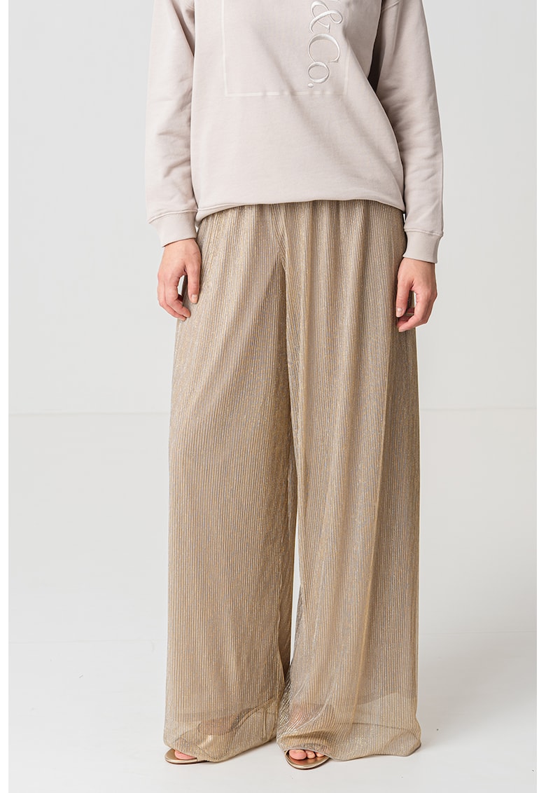 Pantaloni cu croiala ampla Raiment - Auriu/Argintiu