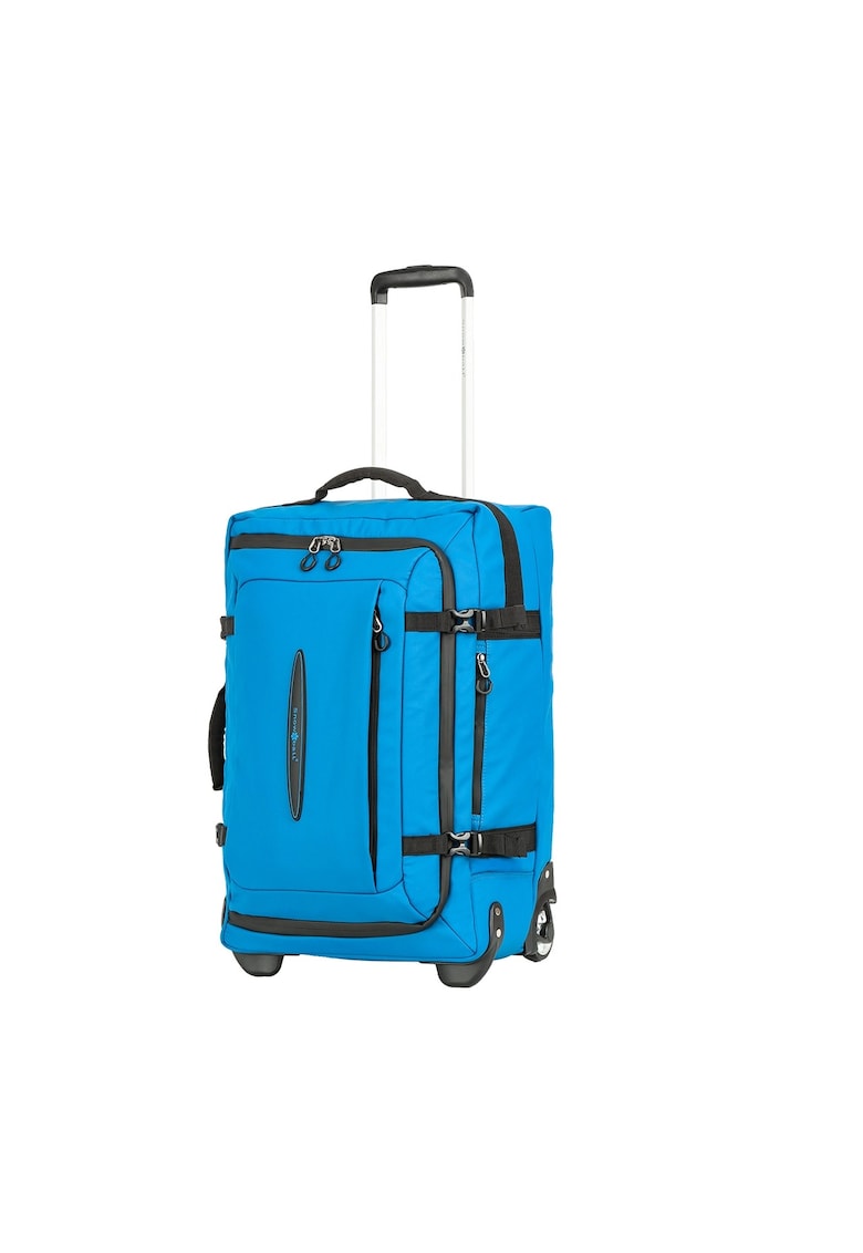 Troler mediu SW42503 - 62x38x27 cm - bagaj de cala - 57L - 2 roti - poliester impermeabil - albastru