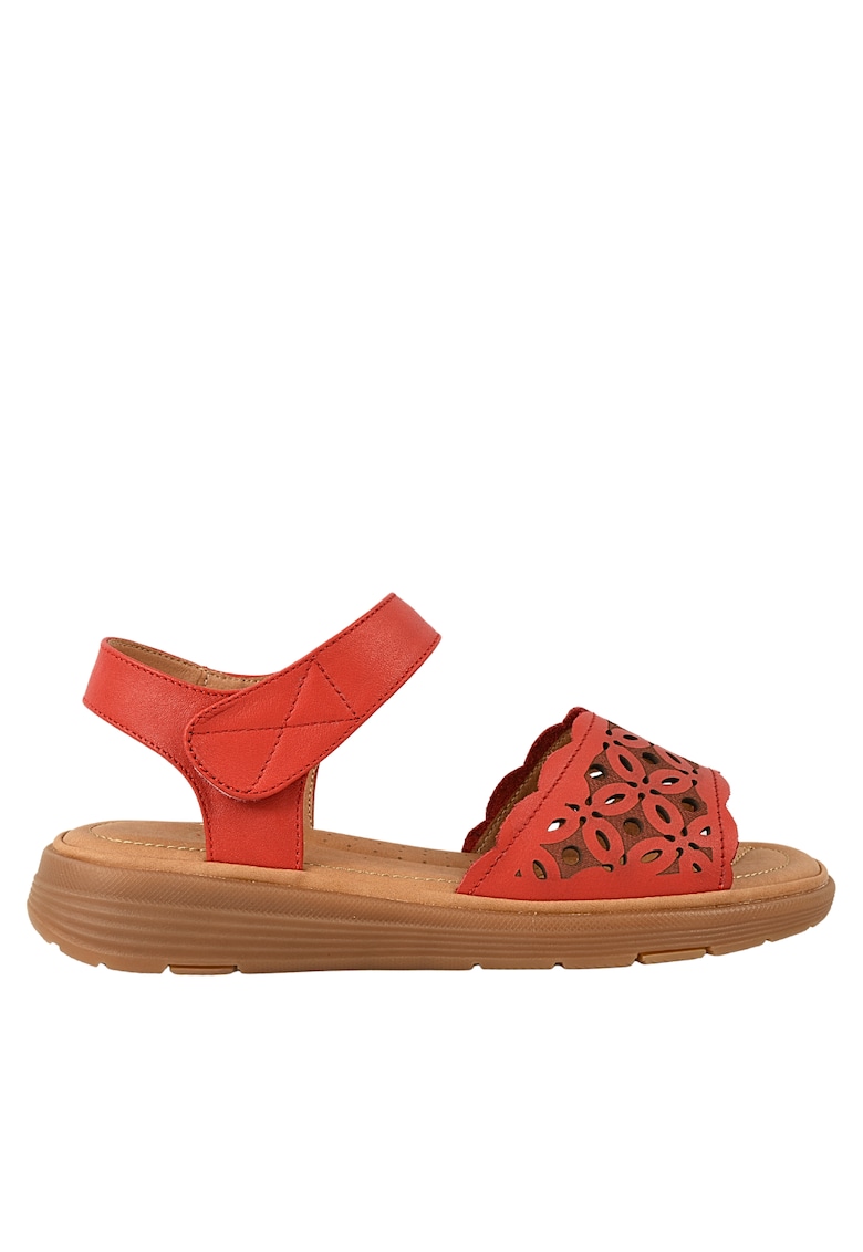 Sandale casual - dama - 33177 rosu - piele naturala - Rosu