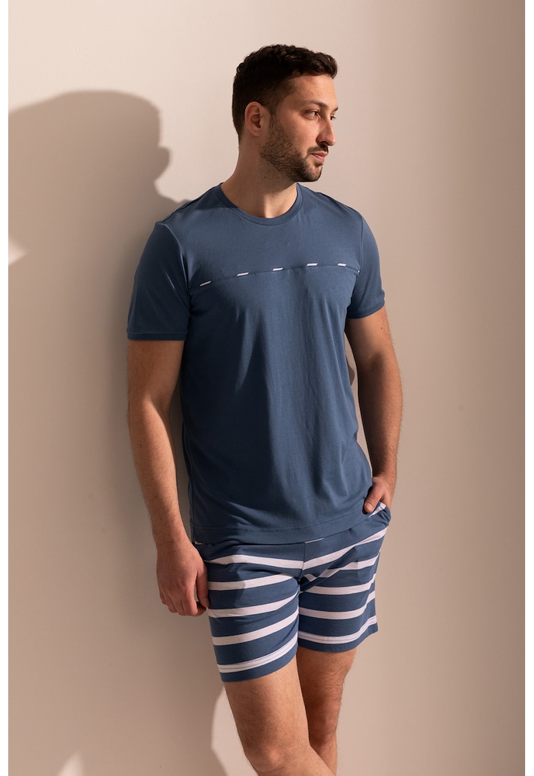 Pijama din amestec de modal cu pantaloni scurti Garet
