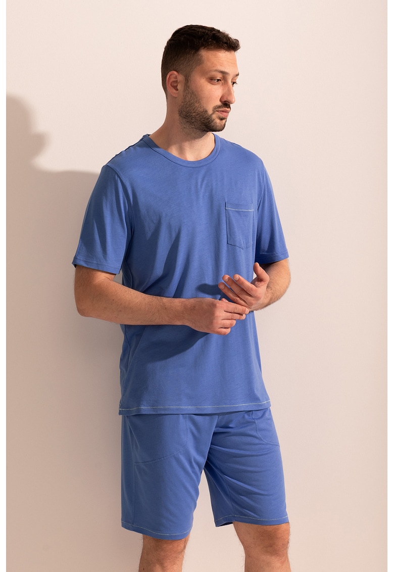 Pijama uni din amestec de bambus Johnny