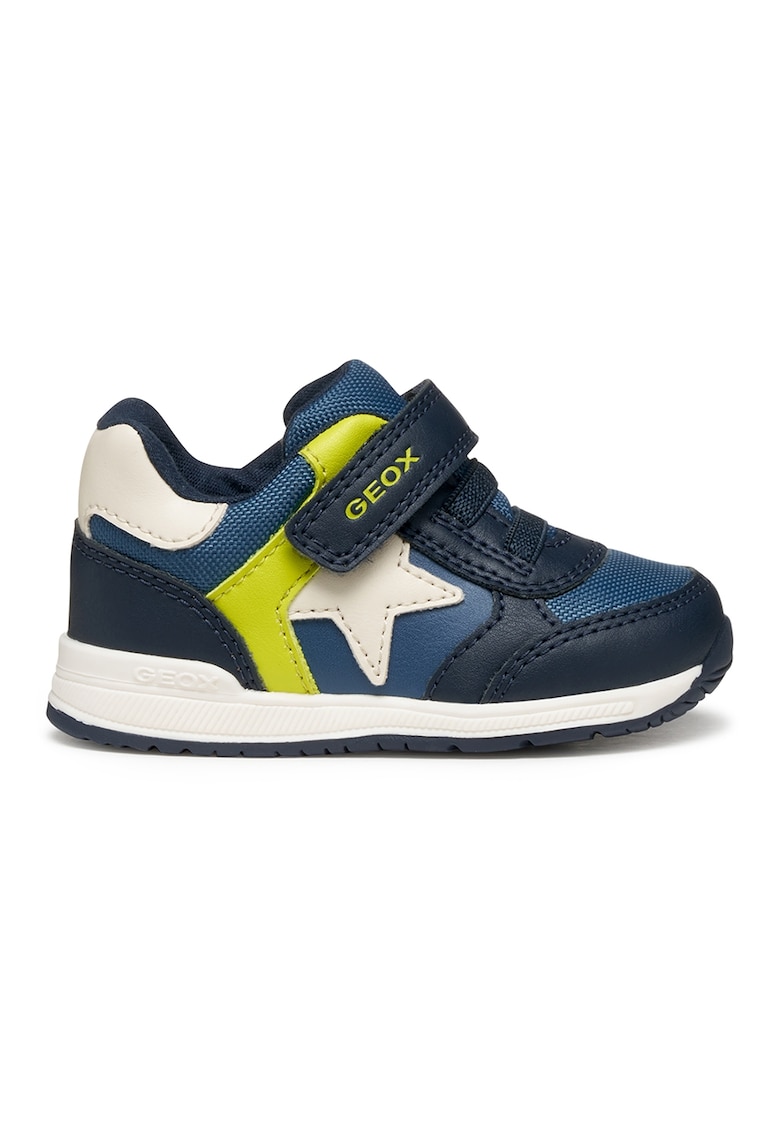 Pantofi sport din piele ecologica si material textil cu segment cu inchidere velcro Pantofi sport din piele ecologica si material textil cu segment cu inchidere velcro