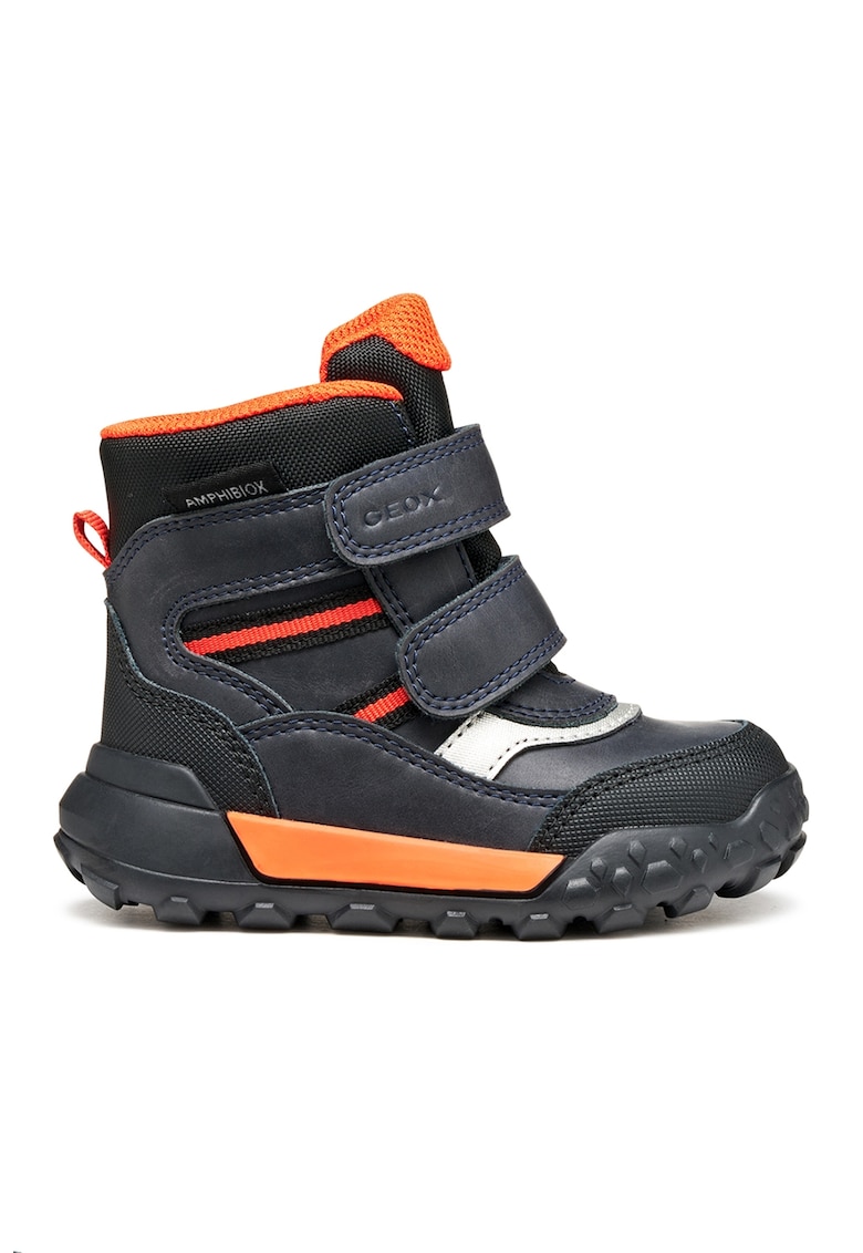 Ghete din piele ecologica cu segmente cu inchidere velcro