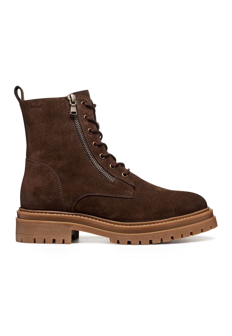 Ghete de piele intoarsa cu fermoar