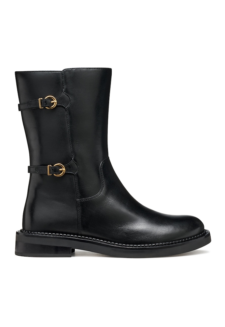 Cizme de piele cu catarame