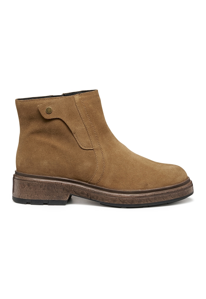 Ghete de piele intoarsa - Caramel