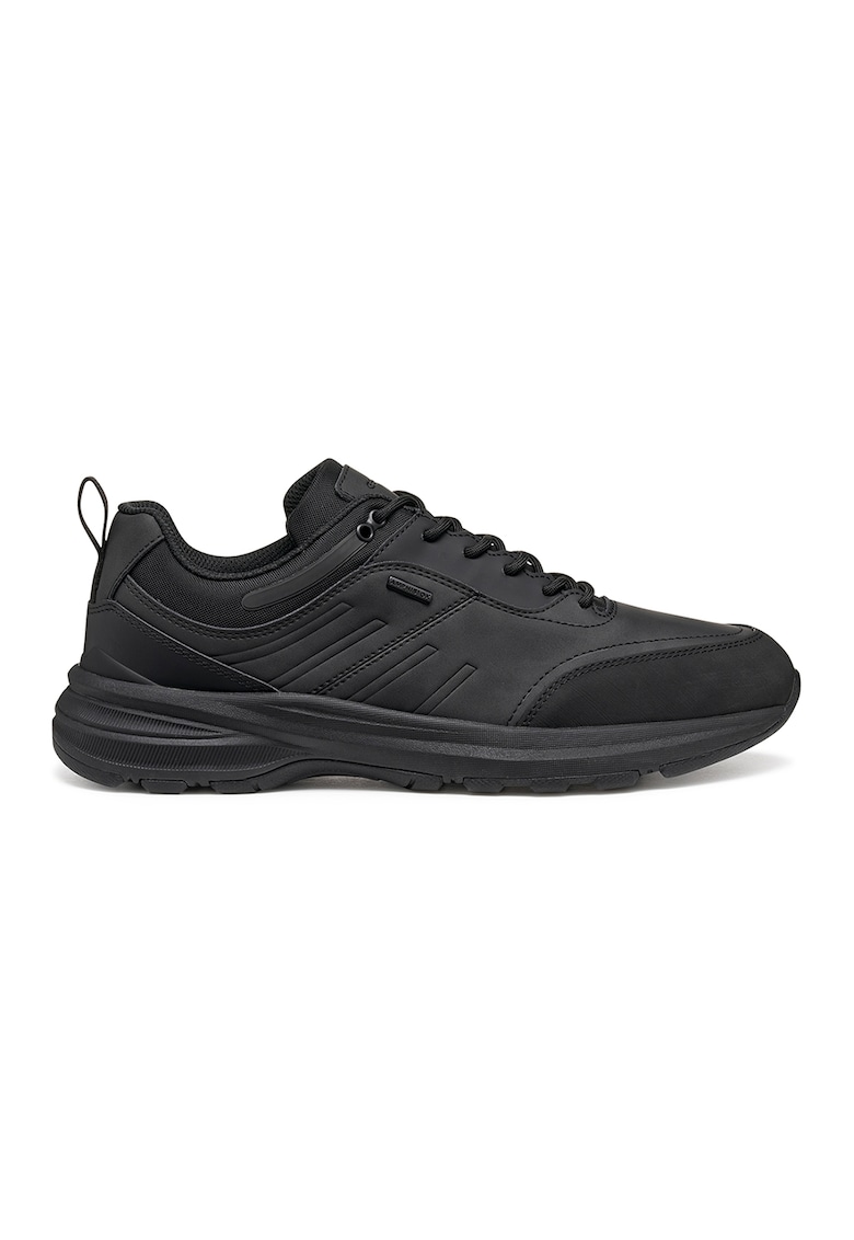 Pantofi sport low-cut de piele ecologica - Negru