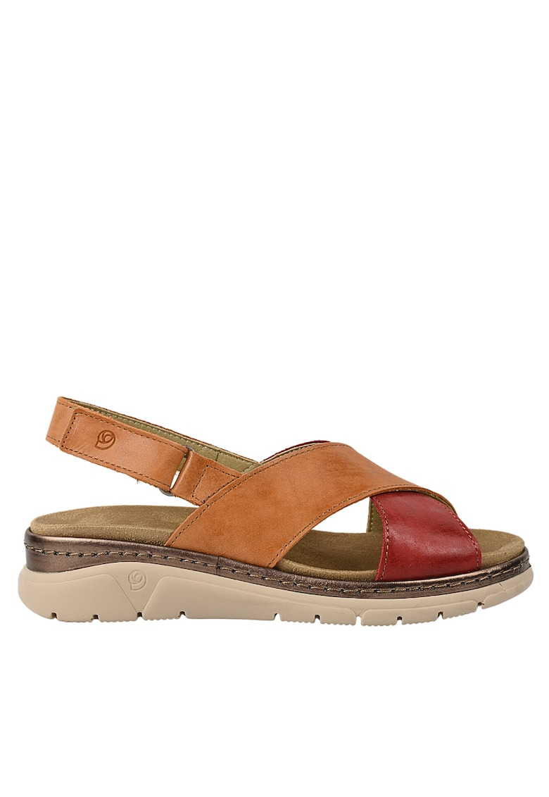 Sandale casual - dama -  AIR FUNCTION SYSTEM - 12505VT rosu - piele naturala