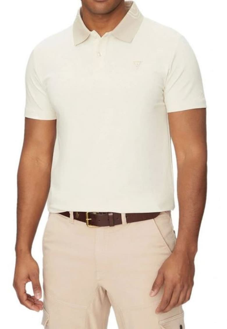 Guess Tricou polo slim fit din bumbac -