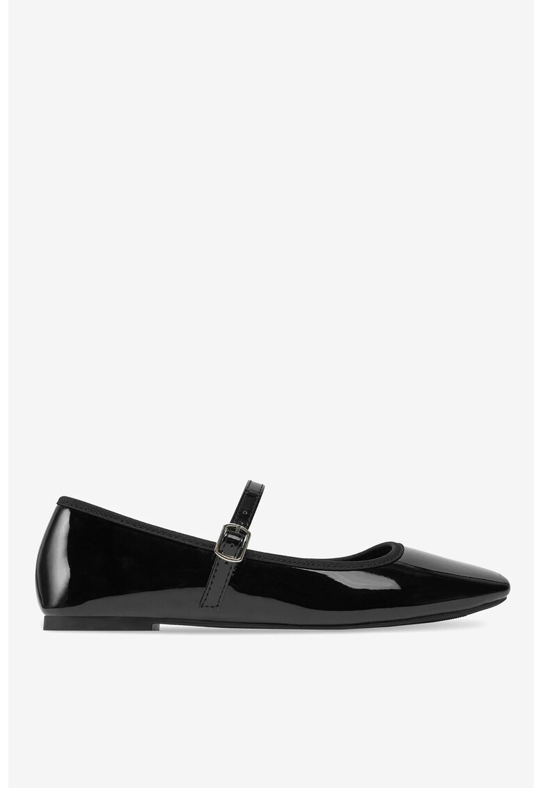 Balerini Material Sintetic - Culoare Negru - Negru