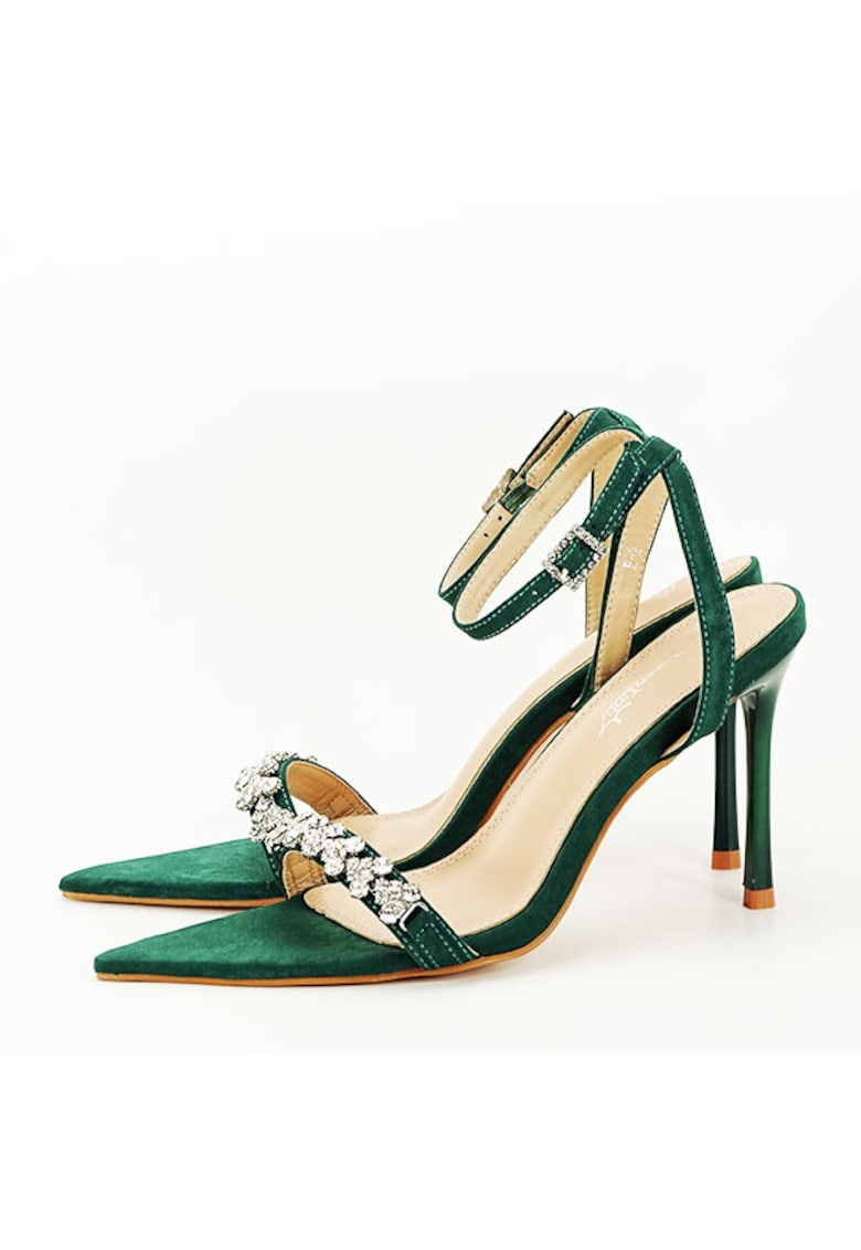 Sandale elegante verde inchis R-2 131 10559 - Verde inchis