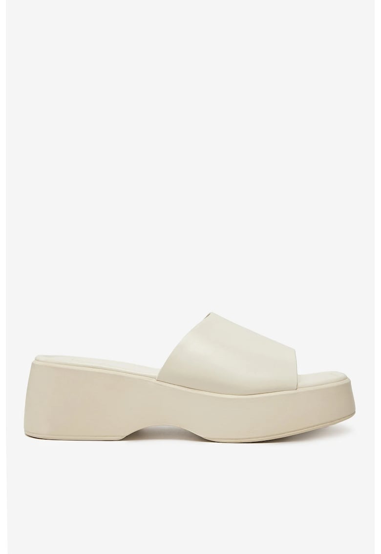 Sandale cu platforma  Sintetic - Alb Sandale cu platforma  Sintetic - Alb