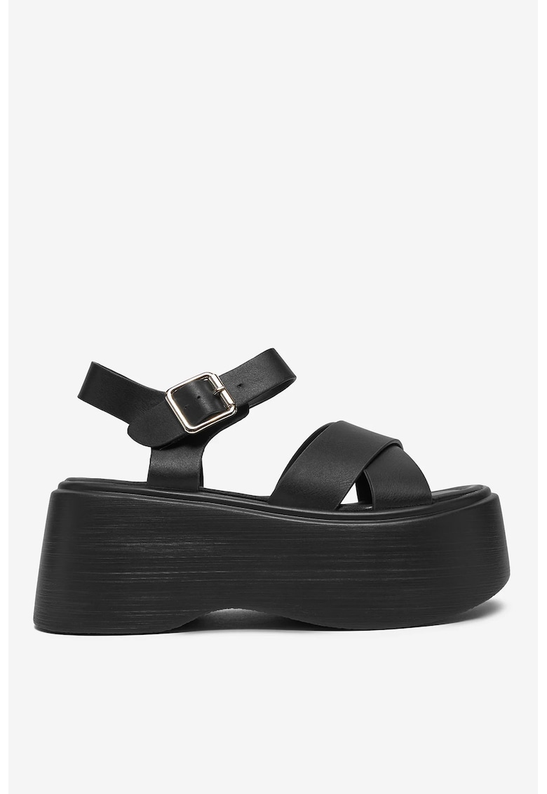 DeeZee Sandale cu platforma Sintetic - Negru - Negru