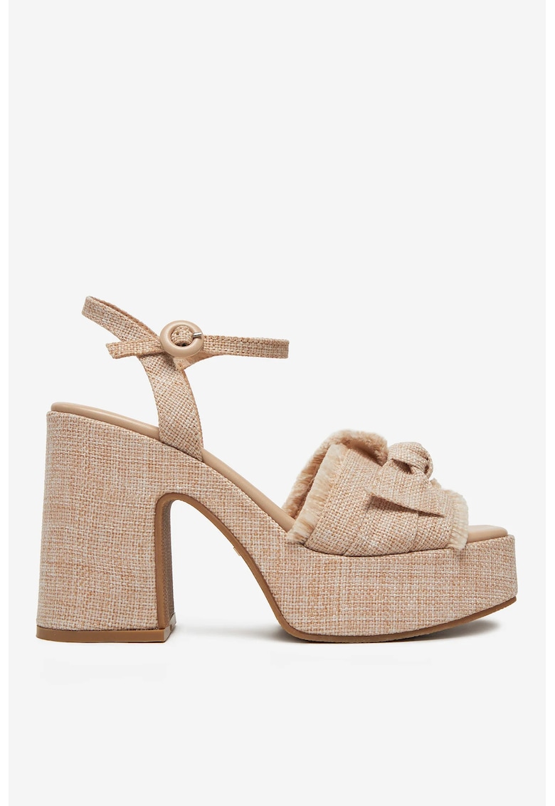 Sandale cu toc Culoare Bej Sandale cu toc Culoare Bej