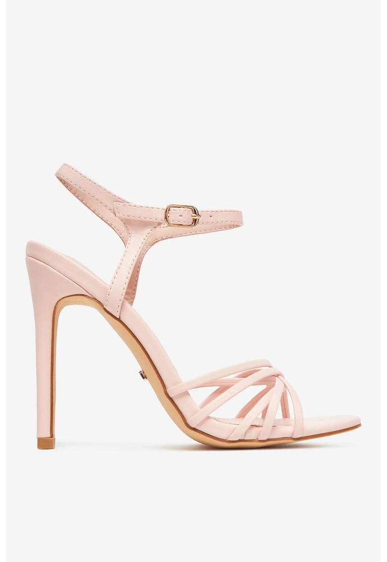 Sandale cu toc Roz