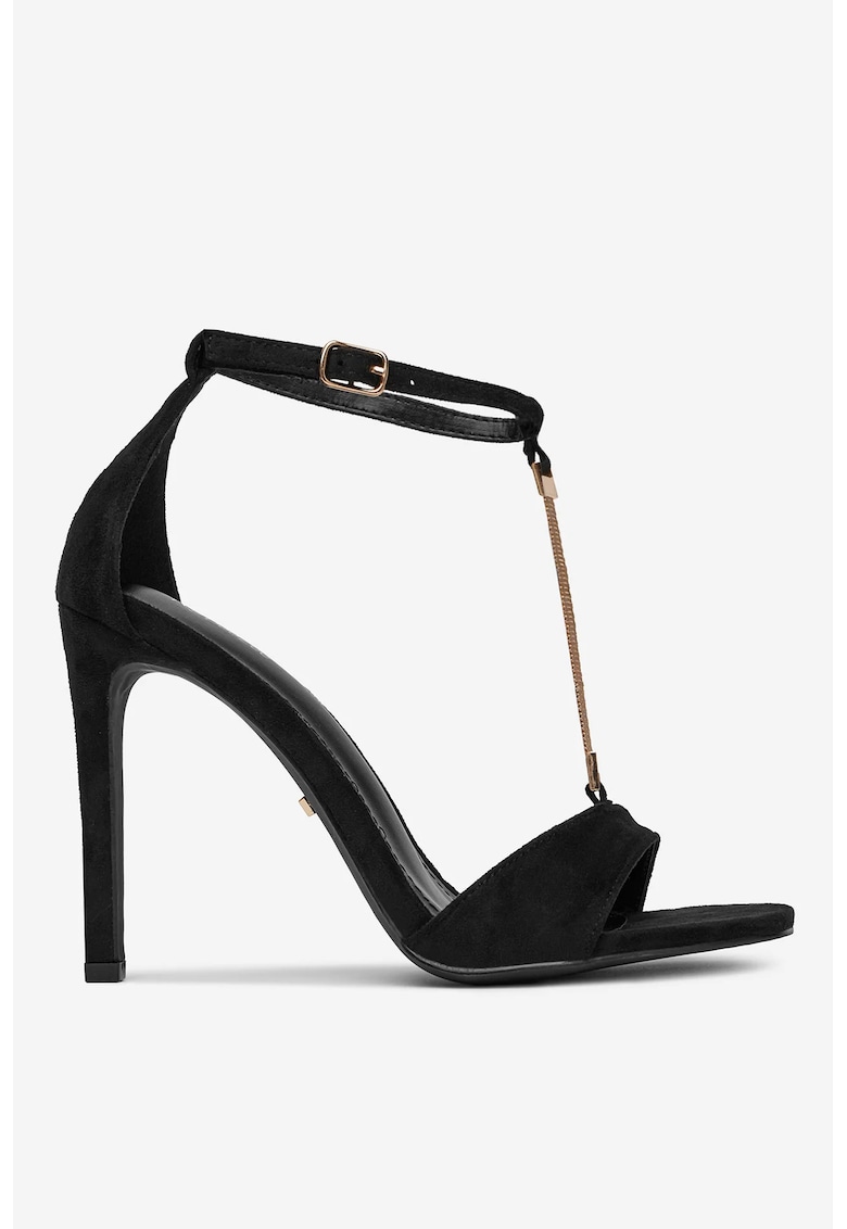 Sandale cu toc Negru - Negru