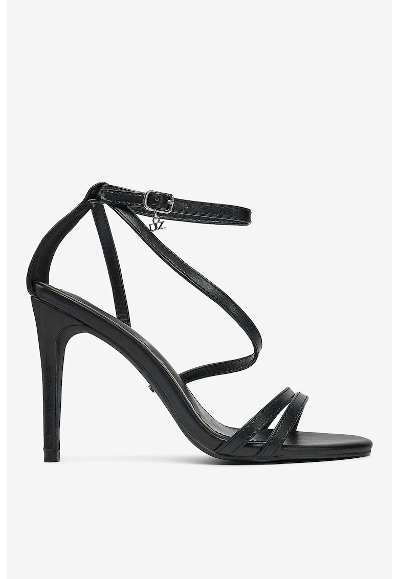 Sandale cu toc Sintetic - Negru - Negru