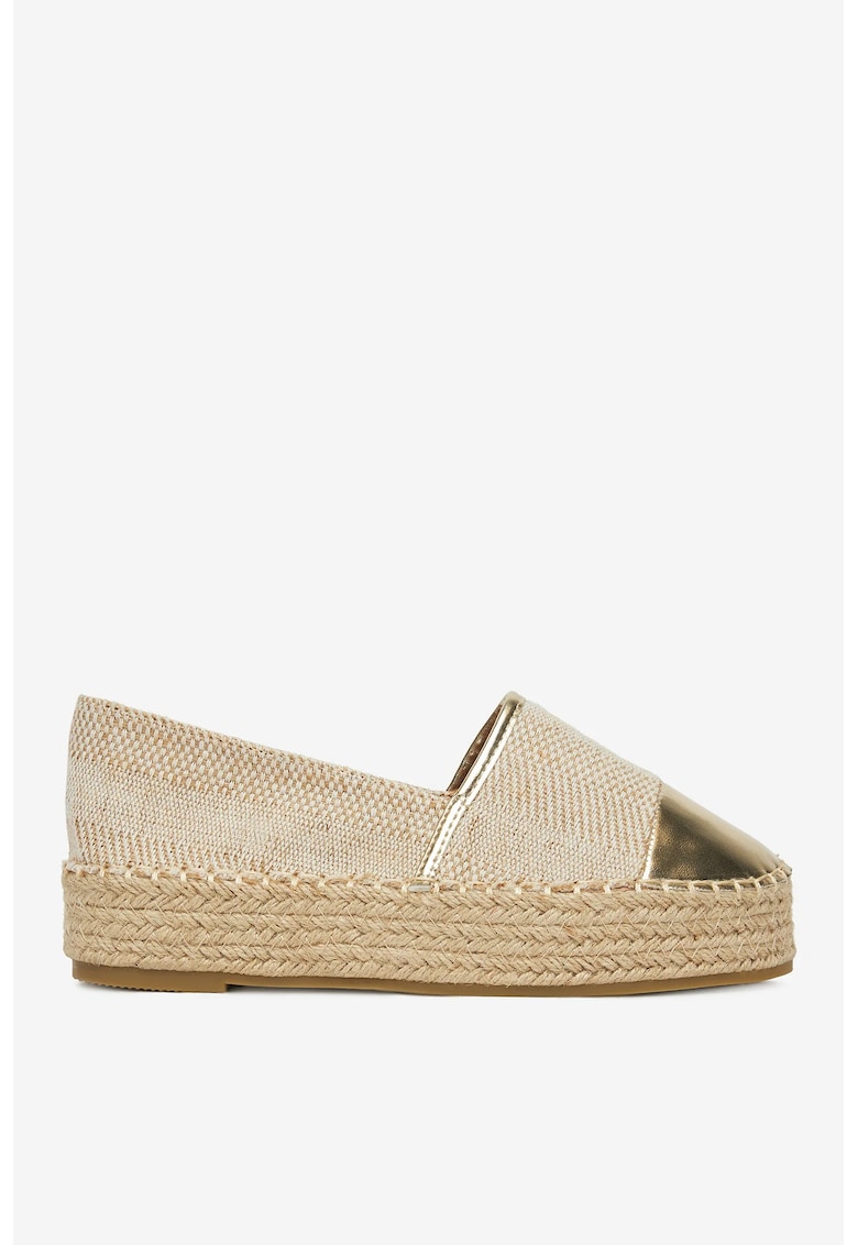 DeeZee Espadrile Textil - Auriu - Auriu