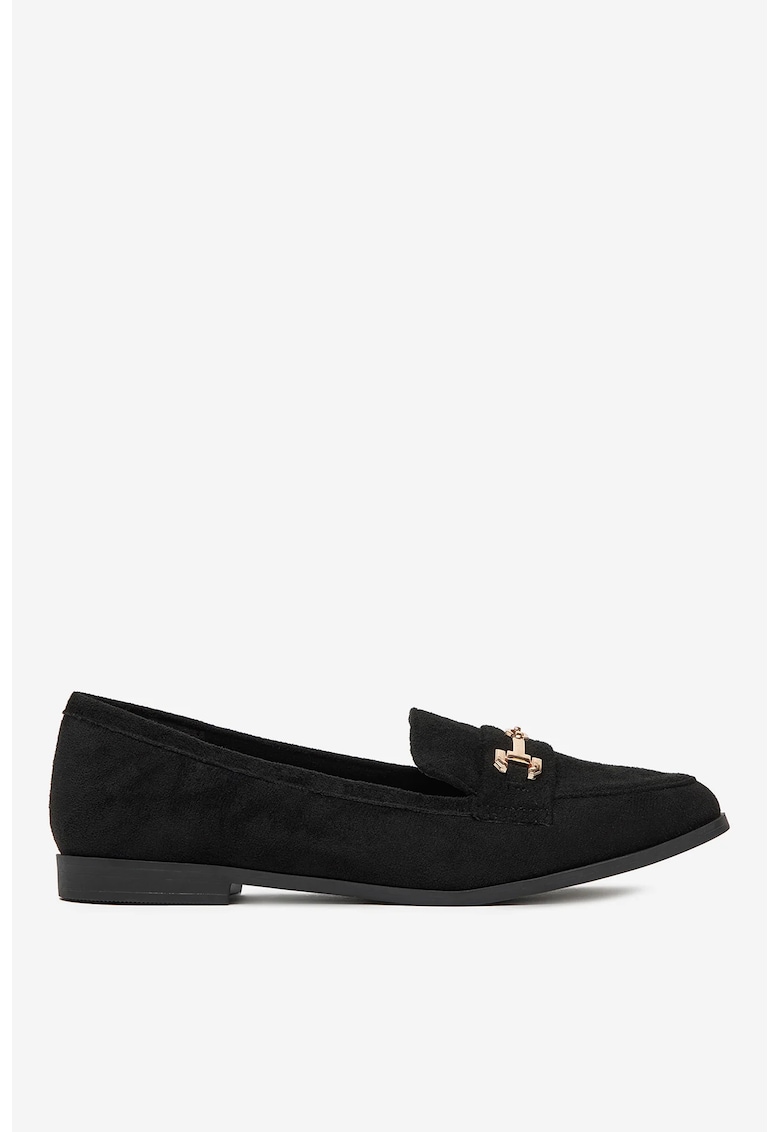 Mocasini Material Textil - Culoare Negru - Negru
