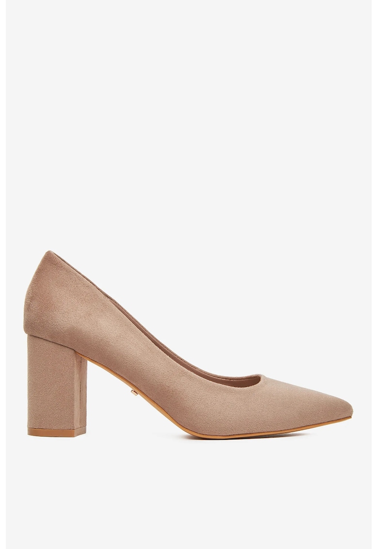 Pantofi textil maro - Maro