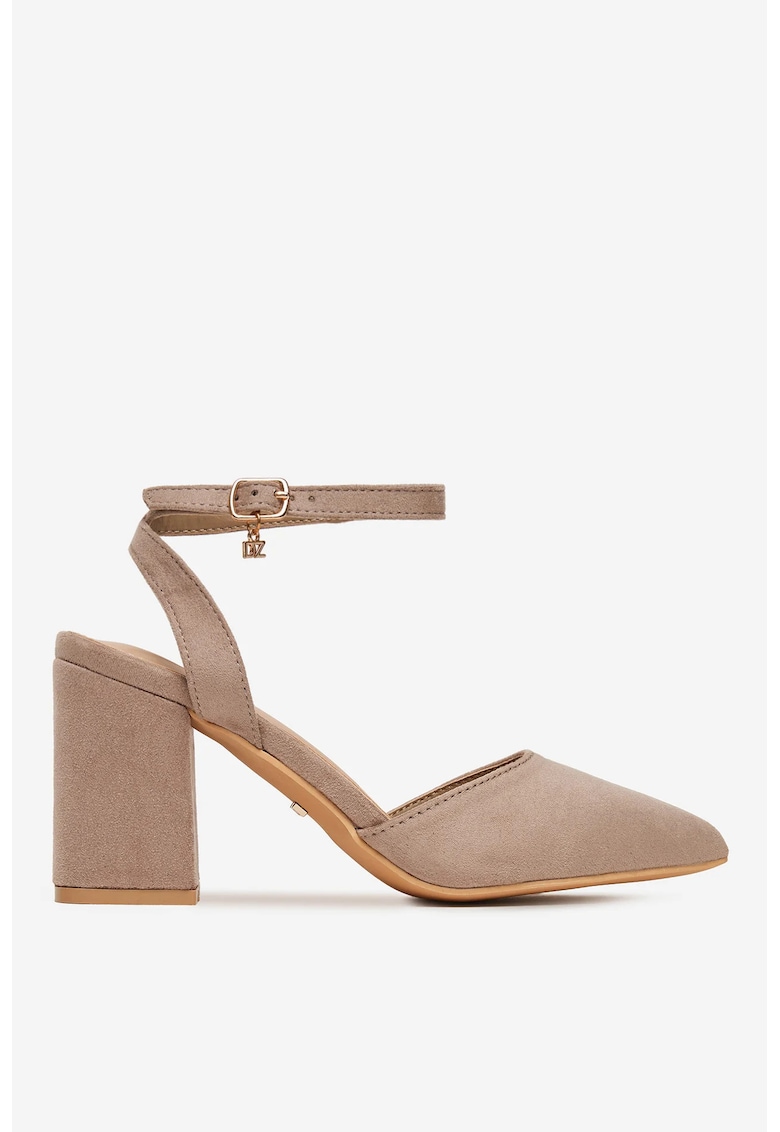 Pantofi Bej Sintetic - Bej