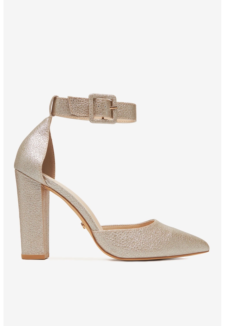 Pantofi Sintetic Auriu - Auriu