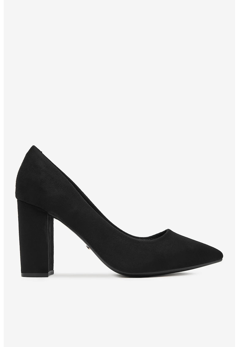 Pantofi Negru - Material Textil - Negru