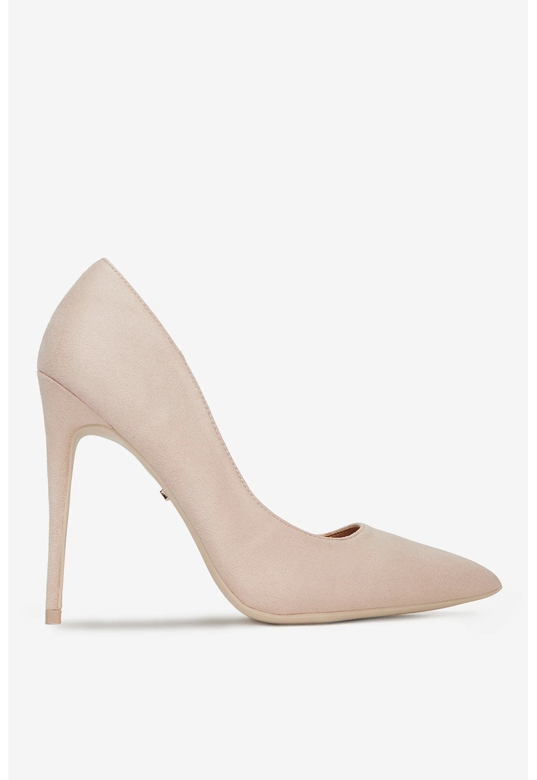 Pantofi Material Textil - Culoare Bej - Bej