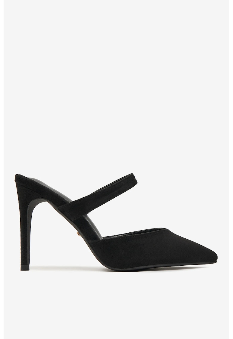 Papuci dama Textil - Negru