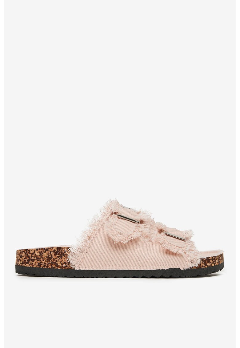 Papuci dama Textil - Roz - Roz