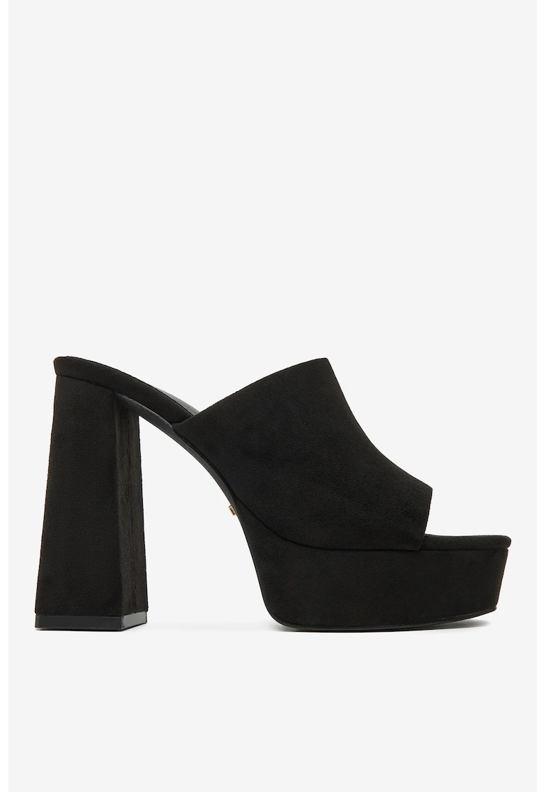 Papuci dama Negru - Material textil - Negru