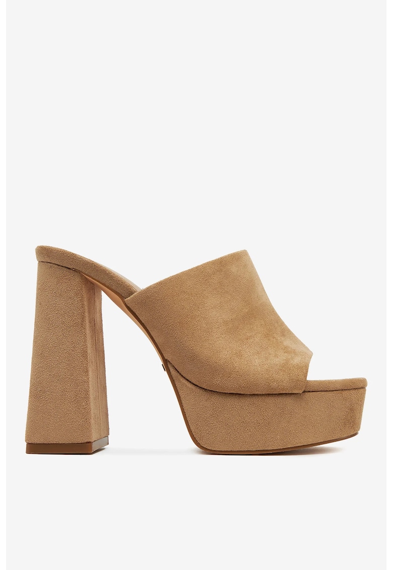 Papuci dama  Textil - Nuanta bej