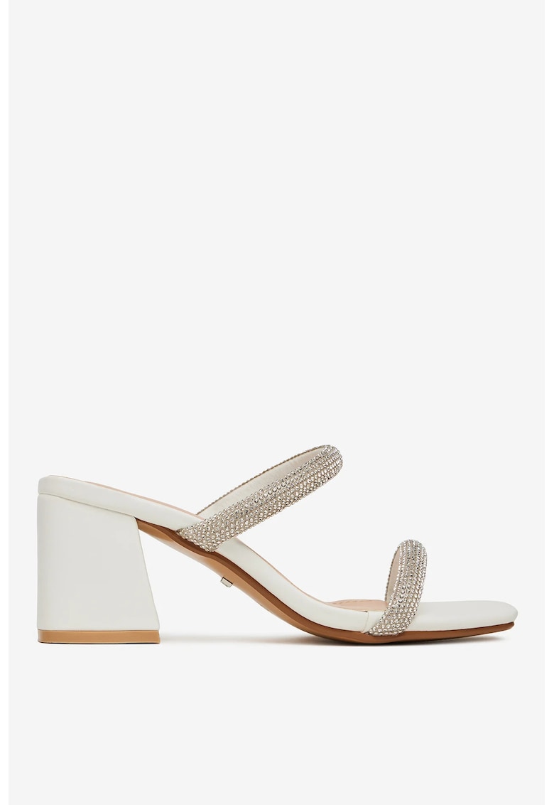 Papuci dama Sintetic - Argintiu