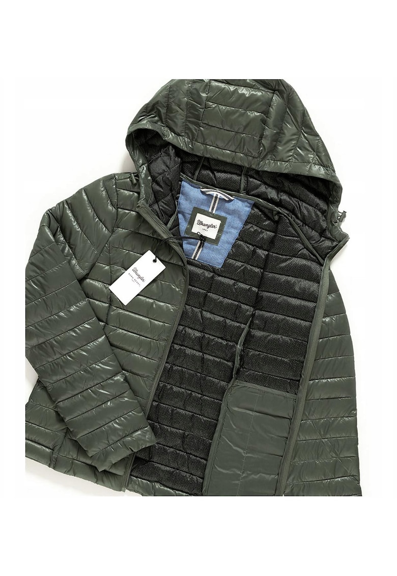 Jacheta De Tranzitie - Jacheta Puf - Croiala Slim - Verde - 100% Poliamida - 2 Buzunare - XS - Verde - 1 Bucata