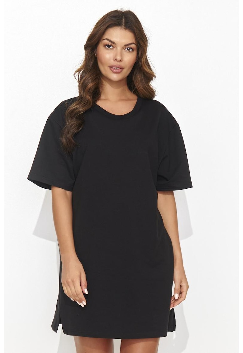 Rochie mini tip tricou cu decupaj la spate