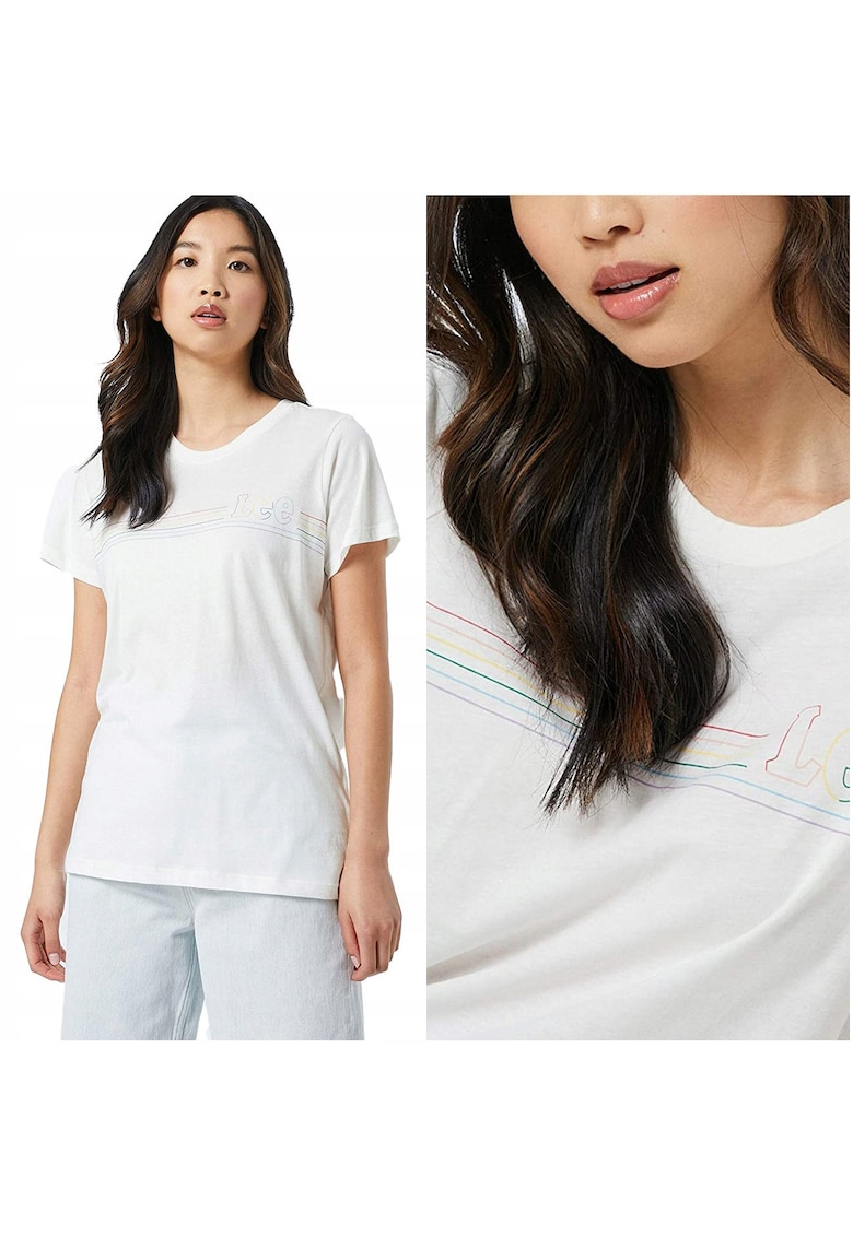 Tricou T-Shirt - Pride Tee - Croi Regular - 100% Bumbac - Mane Scurta - Fara Inchidere - S - Alb - 1 Bucata