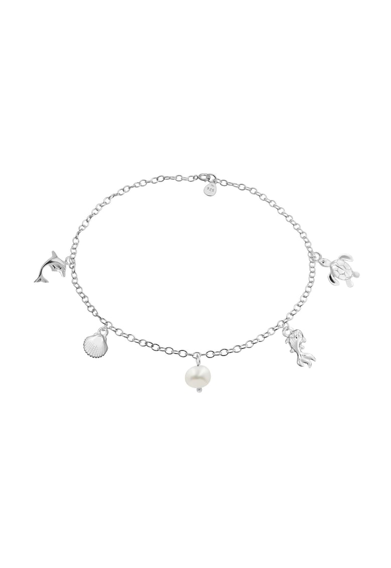 Bratara de picior din argint - Ocean Creatures