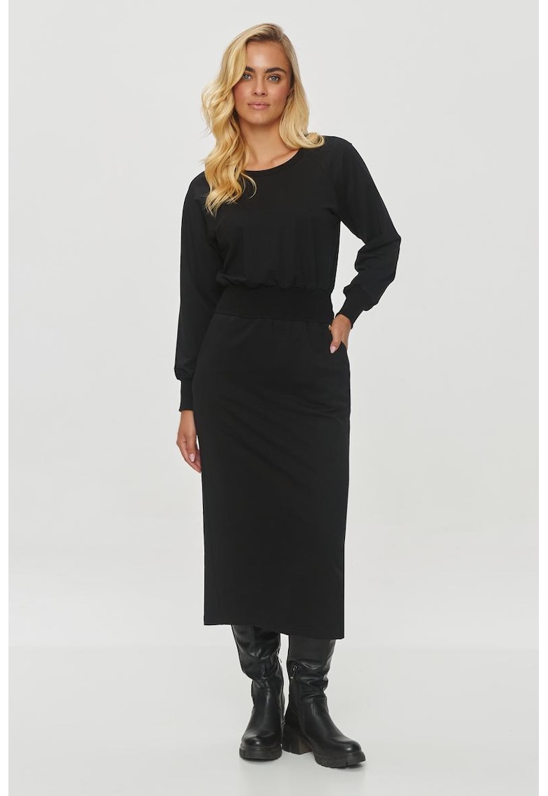 Rochie midi cu maneci raglan Rochie midi cu maneci raglan